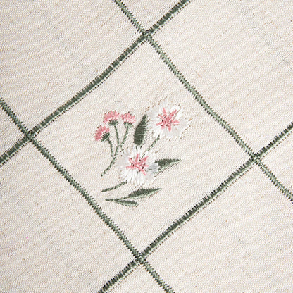 DAMINI Linen Floral Pattern Table Runner 40x160cm
