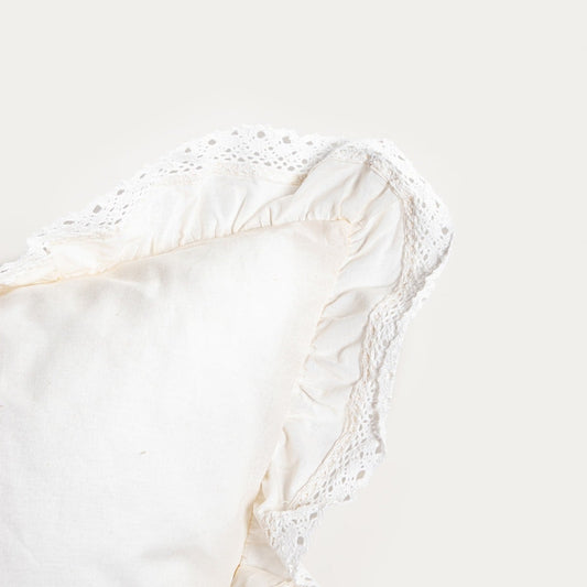 Bed linen set MOISES cotton ecru with lace 160x200 cm + 2 pillowcases 70x80 cm