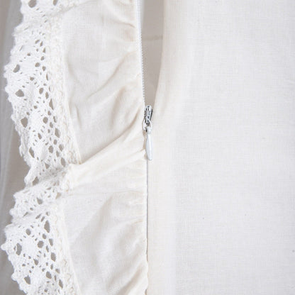 Bed linen set MOISES Cotton Bed Linen Set Ecru with Lace 220x200 cm