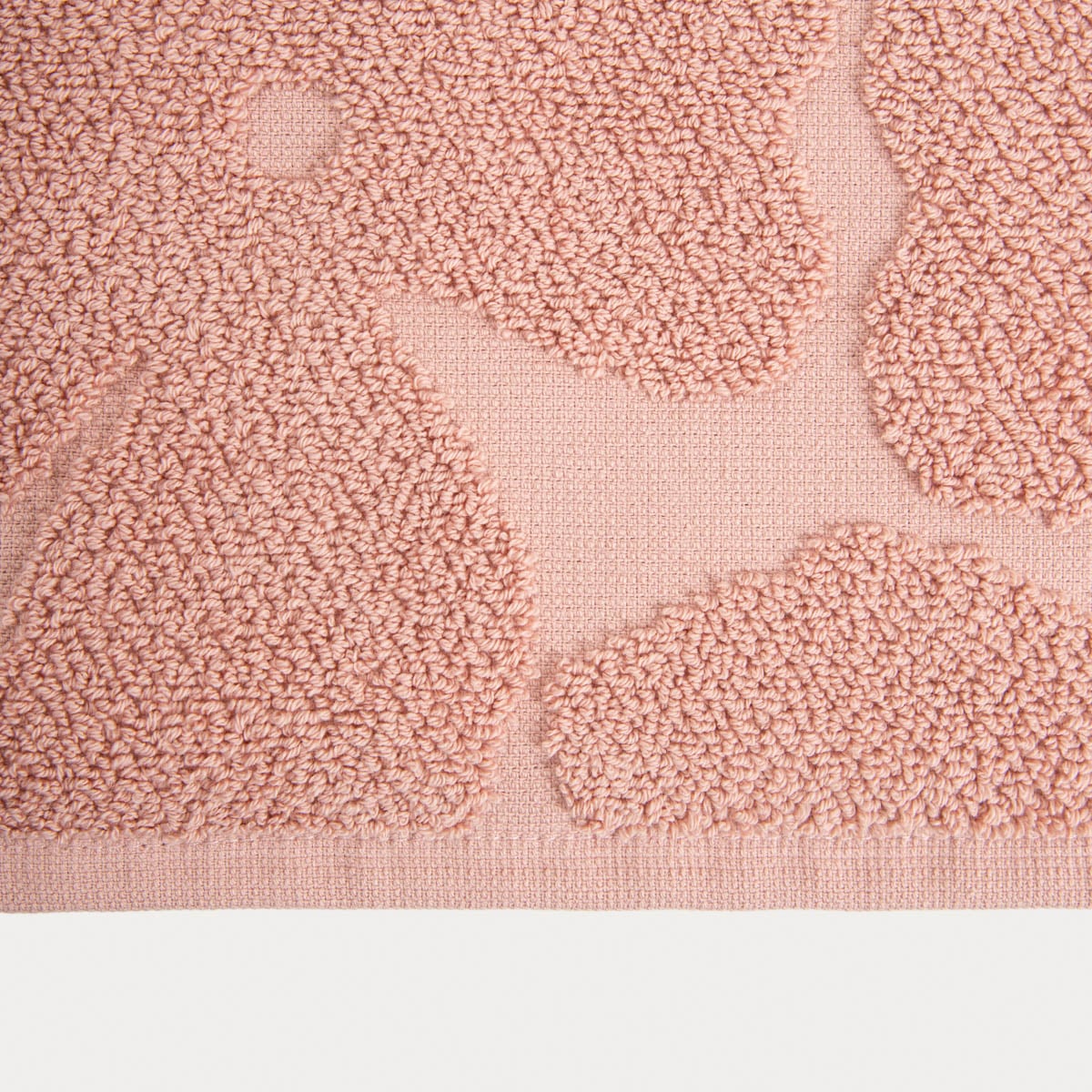 FLORES Pink Jacquard Towel 100x150 cm