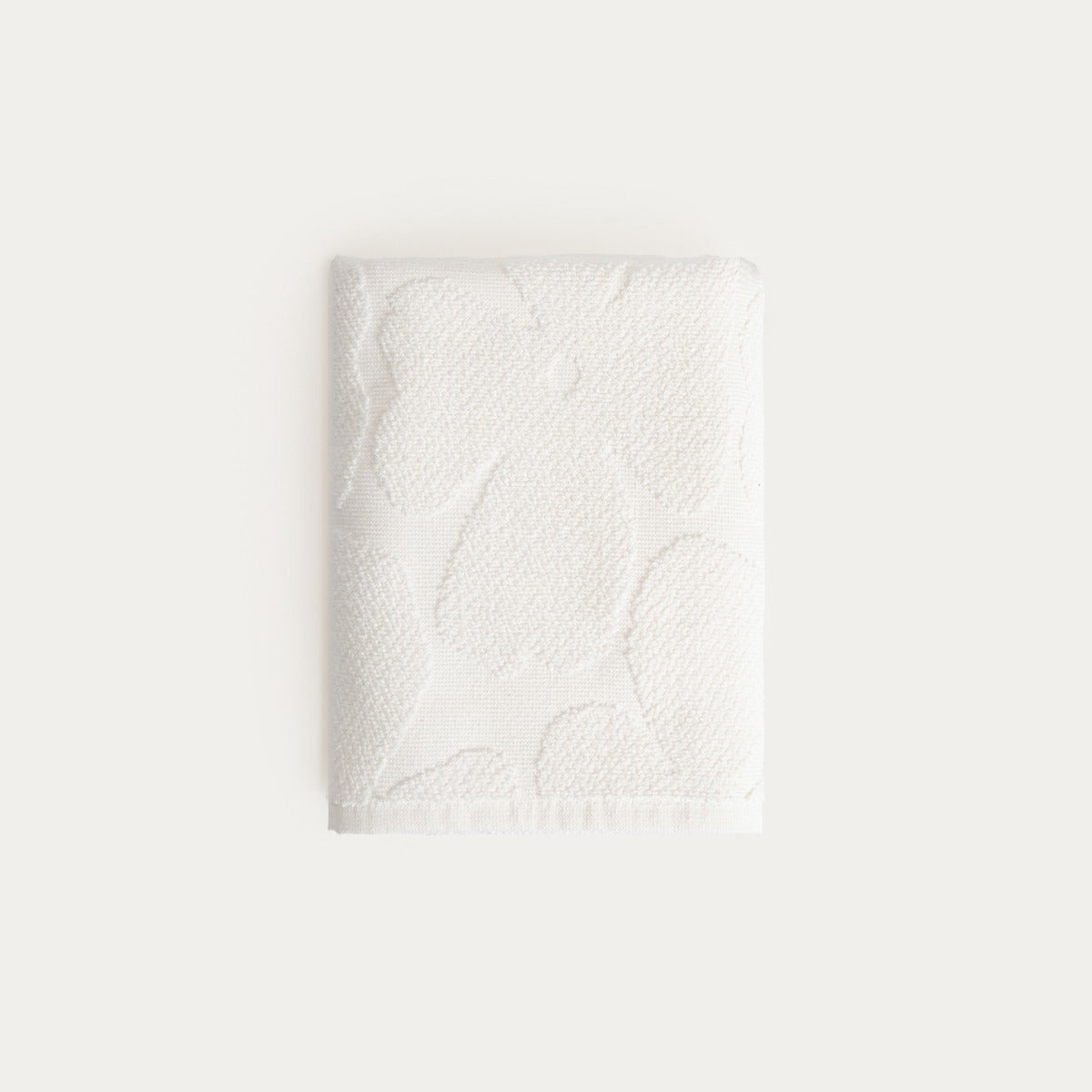 FLORES Ecru Jacquard Towel 50x90 cm