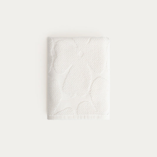 FLORES Ecru Jacquard Towel 50x90 cm