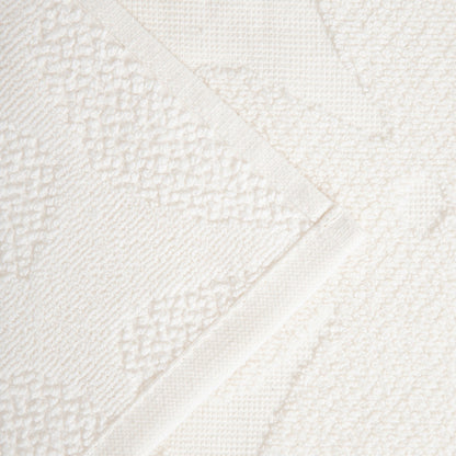 FLORES Ecru Jacquard Towel 50x90 cm
