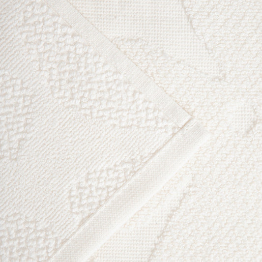 FLORES Ecru Jacquard Towel 50x90 cm