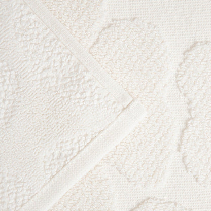 FLORES Ecru Jacquard Cotton Towel 70x130 cm