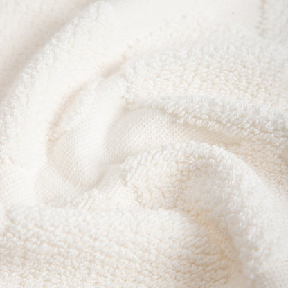 FLORES Ecru Jacquard Cotton Towel 70x130 cm