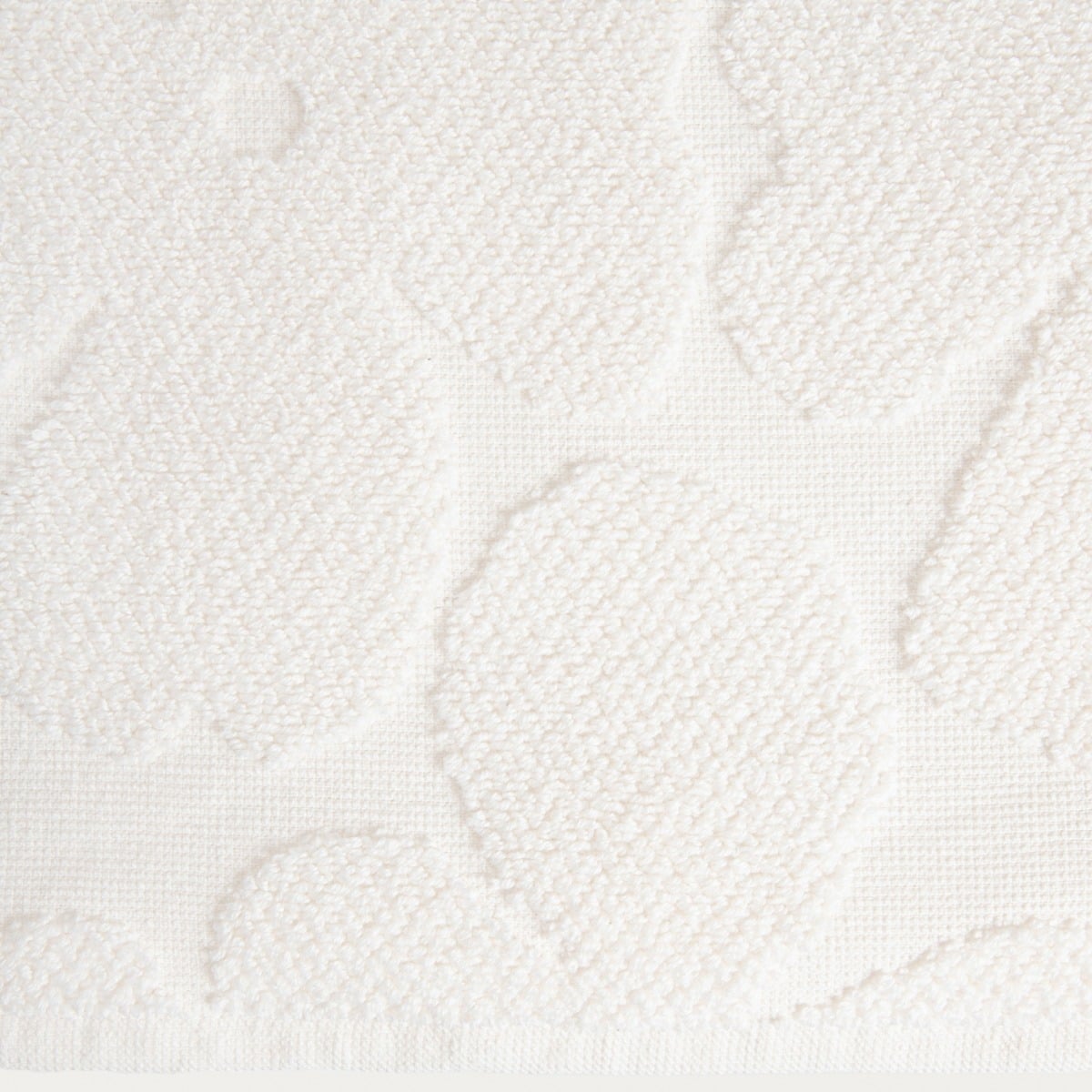 FLORES Ecru Jacquard Towel 100x150 cm