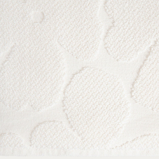 FLORES Ecru Jacquard Towel 100x150 cm