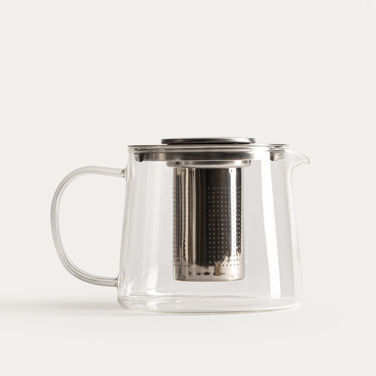 Teapot MILBO 1L Glass Teapot with Stainless Steel Infuser and Lid
