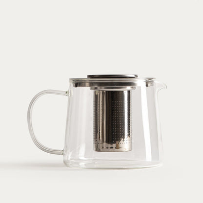 Teapot MILBO 1L Glass Teapot with Stainless Steel Infuser and Lid