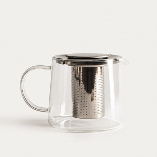 Teapot MILBO 1.5L Glass Teapot with Stainless Steel Infuser and Lid