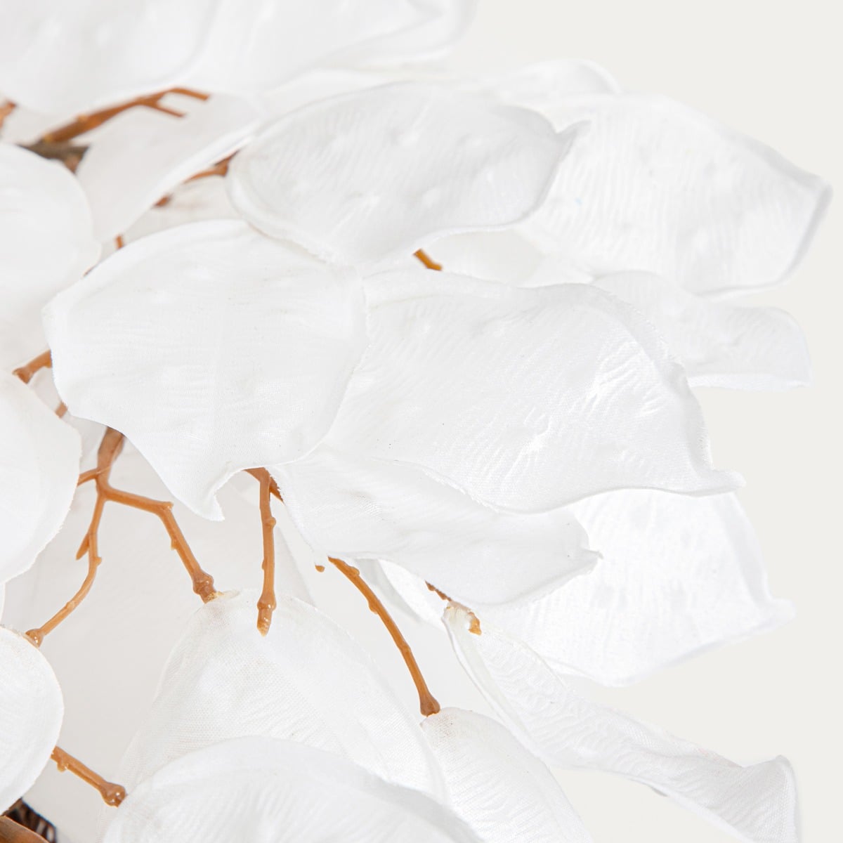 Wieniec VERDEA White Artificial Leaf Wreath 60 cm