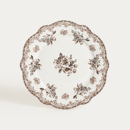 Plate LOURRY Brown Dinner Plate 27 cm Porcelain