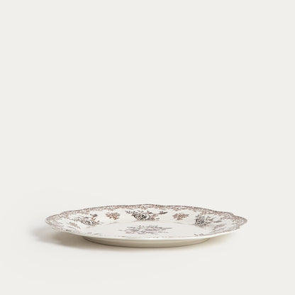 Plate LOURRY Brown Dinner Plate 27 cm Porcelain