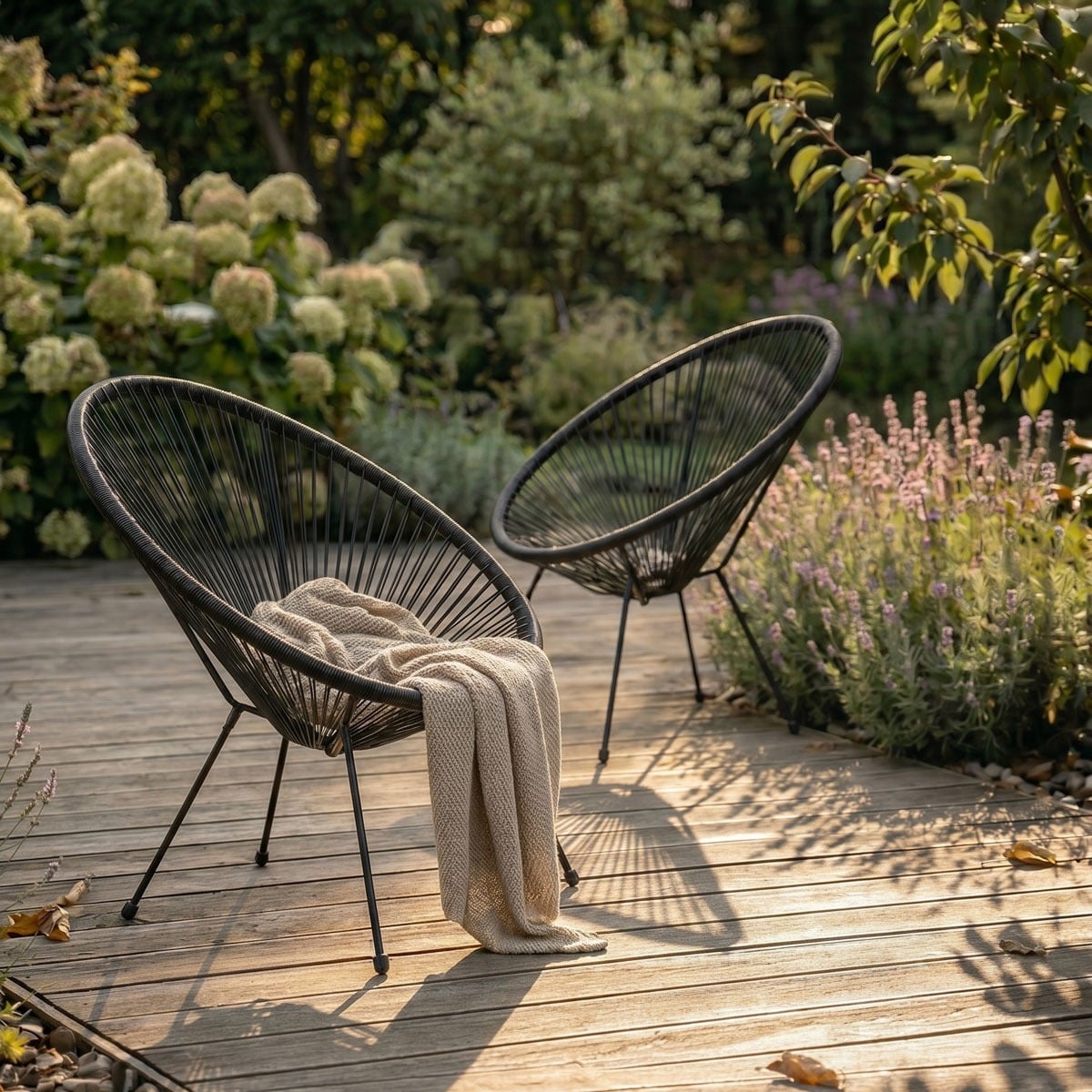 Set of 2 armchairs Set of 2 Acapulco Fiesta Armchairs | Round Rope Technorattan