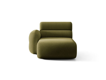 Neo — Chaise Longue (110x165x83 cm) Dark Olive Green (Baloo 2090) Left