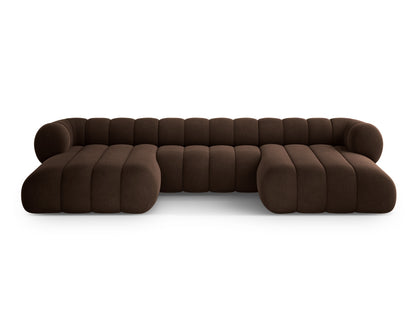 Koge — Panoramic Sofa Chocolate (Vogue 6) Black Plastic