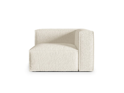 Nuria — Modular Sofa Ivory (Monet Nata) Black Plastic
