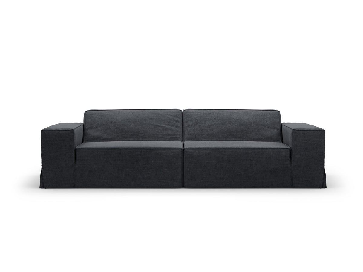Jodie — Sofa Grey And Blue (LINS 89) Black Plastic