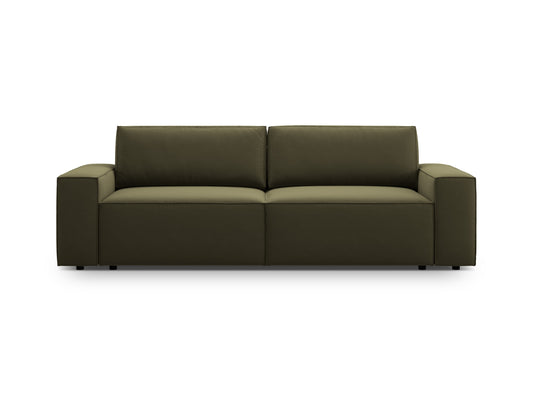 Jodie — Sofa Green (Bluvel 77) Black Plastic