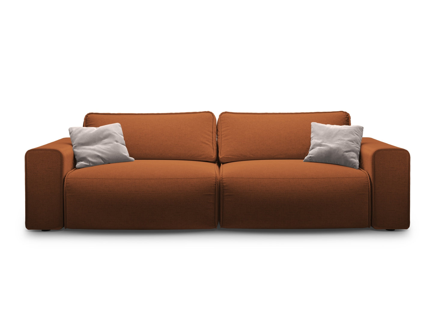 Victor — Sofa Brick (Moly 54) Black Plastic