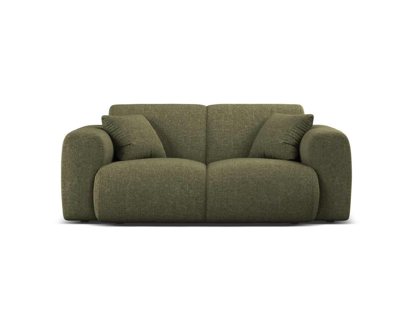 Molino — Sofa Green (Eden 12 Olive) Black Plastic
