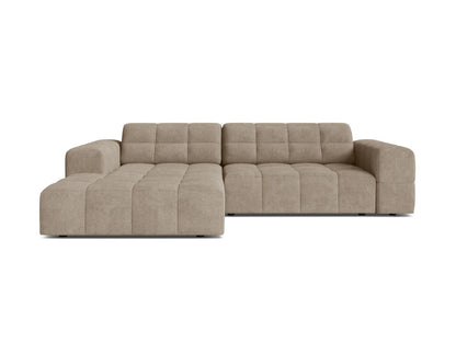 Jennifer — Corner Sofa (234x167x78 cm) Dark Beige (Eden 4 Beige) Left