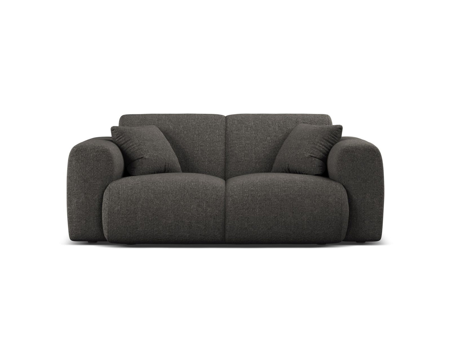 Molino — Sofa Dark Grey (Eden 20 Graphite) Black Plastic