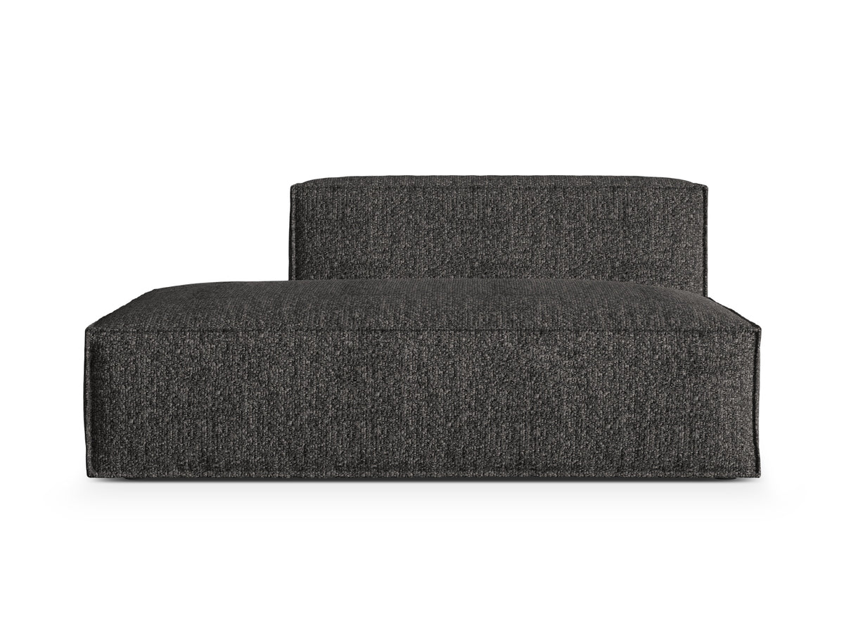 Nuria — Modular Sofa Anthracite (Monet Anthracite) Black Plastic Left