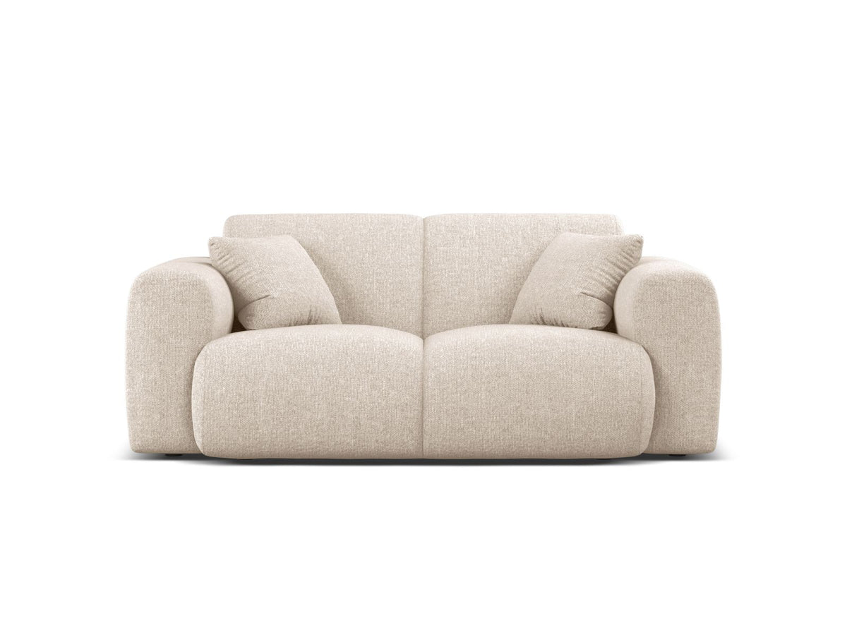 Molino — Sofa Light Beige (Eden 2 Pearl) Black Plastic