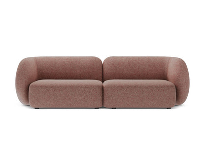 Kate — Sofa Pink Melange (Puente 68) Black Plastic