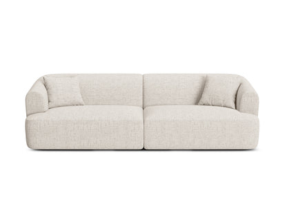 Campi — Sofa Light Beige (Moly 02) Black Plastic