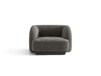 Miley — Armchair Grey (Haga 16) Black Plastic