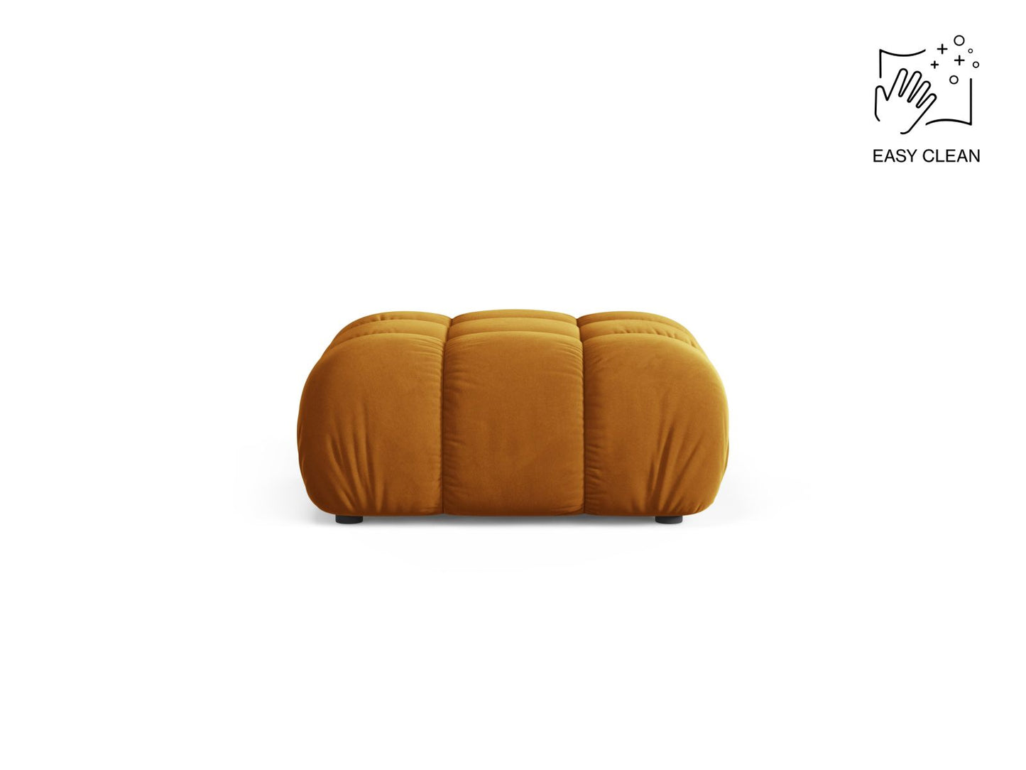 Bellis — Pouf Yellow (Venus 2917) Black Plastic