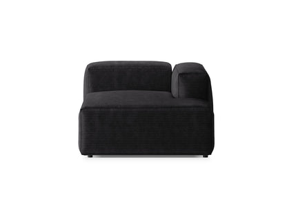 Bergamo — Chaise Longue Grey (Perla 35) Must plastik parem