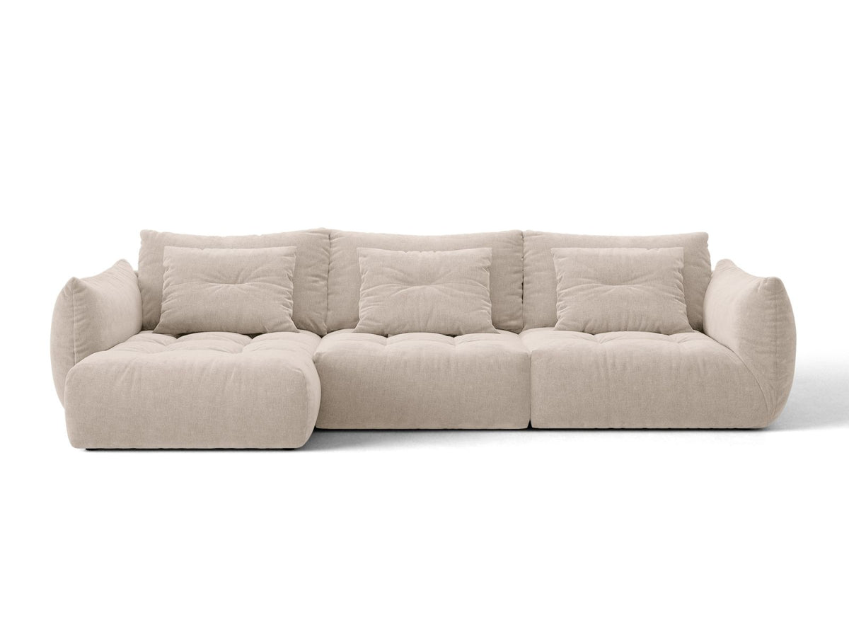 Bloom — Corner Sofa (327x152x97 cm) Light Beige (Wind 05) Left