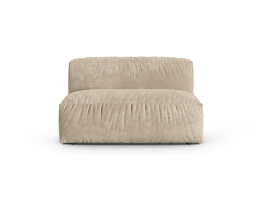 Martina — Modular Sofa Light Beige (Vogue 1) Black Plastic
