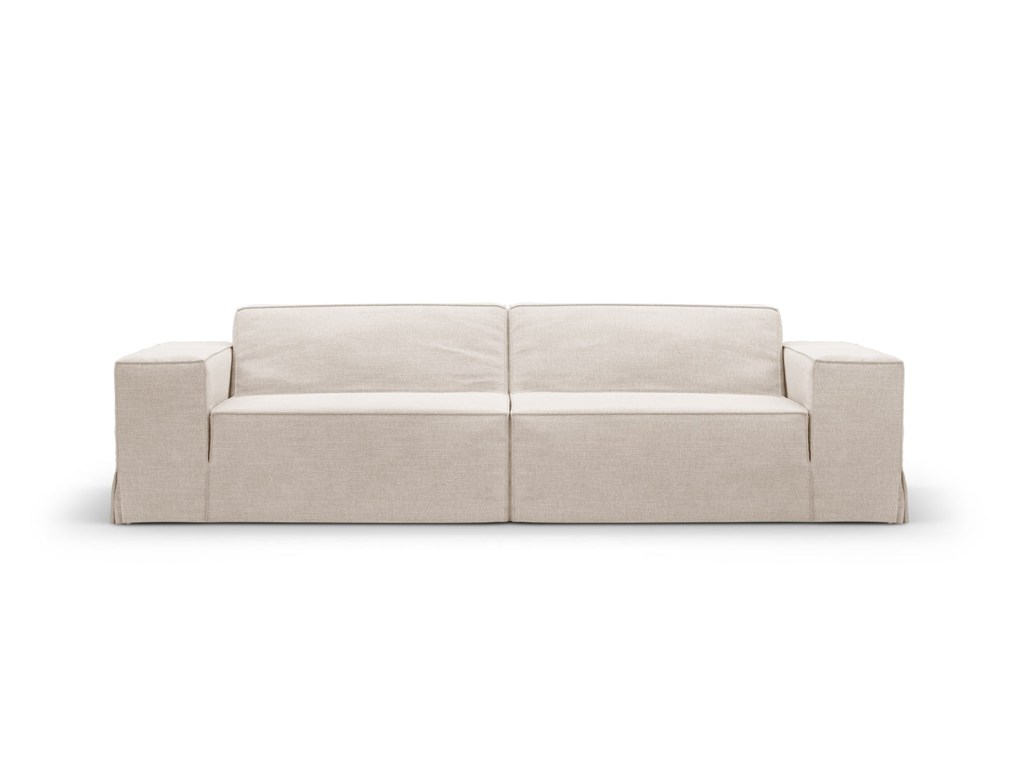 Jodie — Sofa Beige (LINS 22) Black Plastic