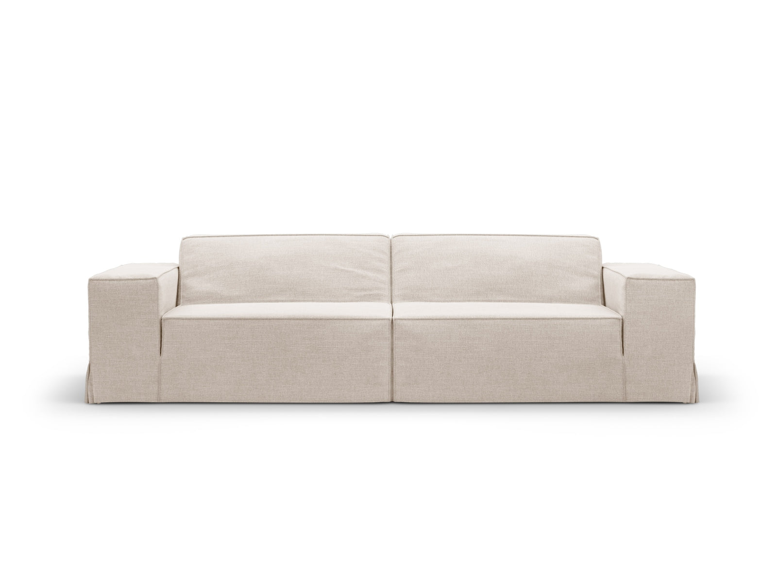 Jodie — Sofa Beige (LINS 22) Black Plastic