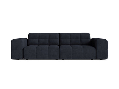 Jennifer — Sofa Navy Blue (Eden 16 Deep Blue) Black Plastic