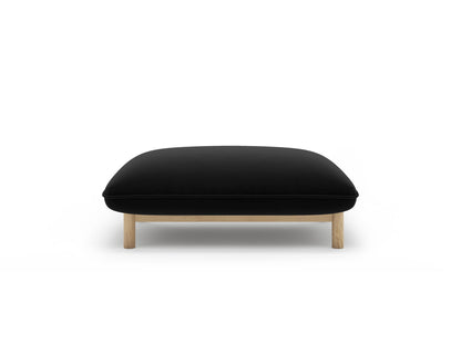Ada — Pouf (95x65x44 cm) Black (Casino Black)