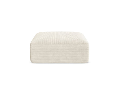 Campi — Pouf Ivory (Lincoln 01D) Black Plastic