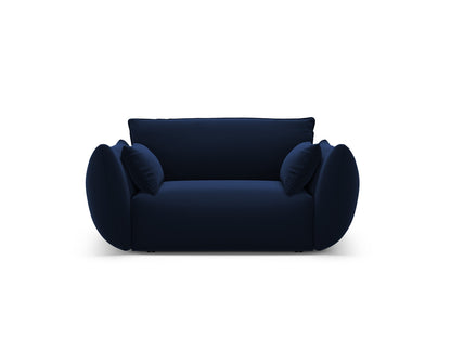 Matera — Armchair Royal Blue (Salvador 5) Black Plastic