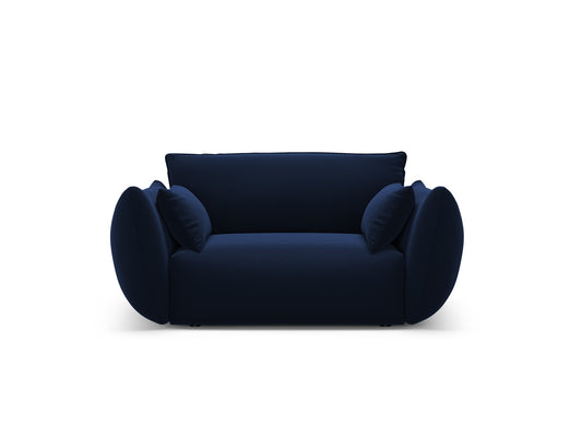 Matera — Armchair Royal Blue (Salvador 5) Black Plastic