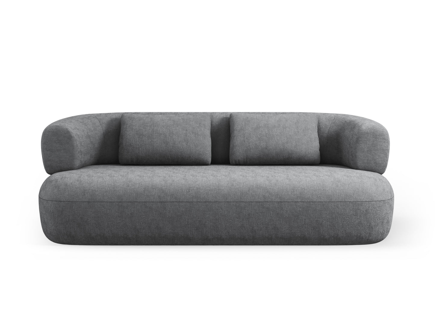 Jenny — Sofa Dark Grey (Perfect Harmony 90) Black Plastic