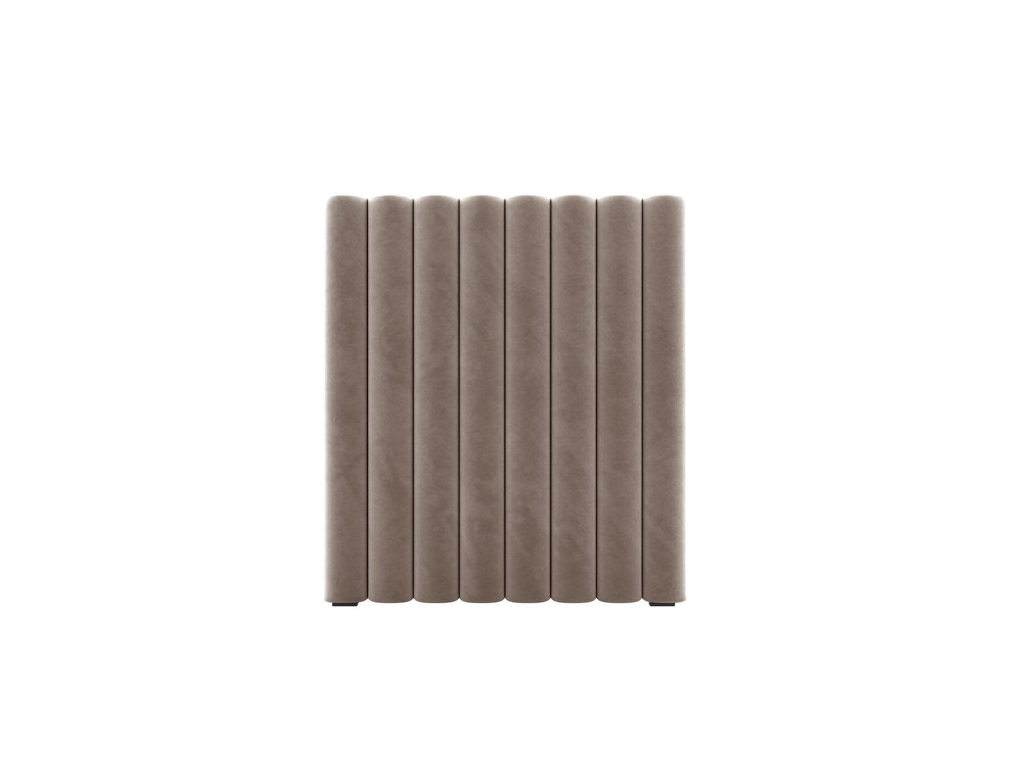 Mistero — Headboard Warm grey (Paris Khaki) Black Plastic