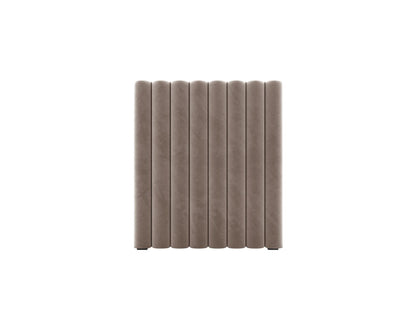 Mistero — Headboard Warm grey (Paris Khaki) Black Plastic