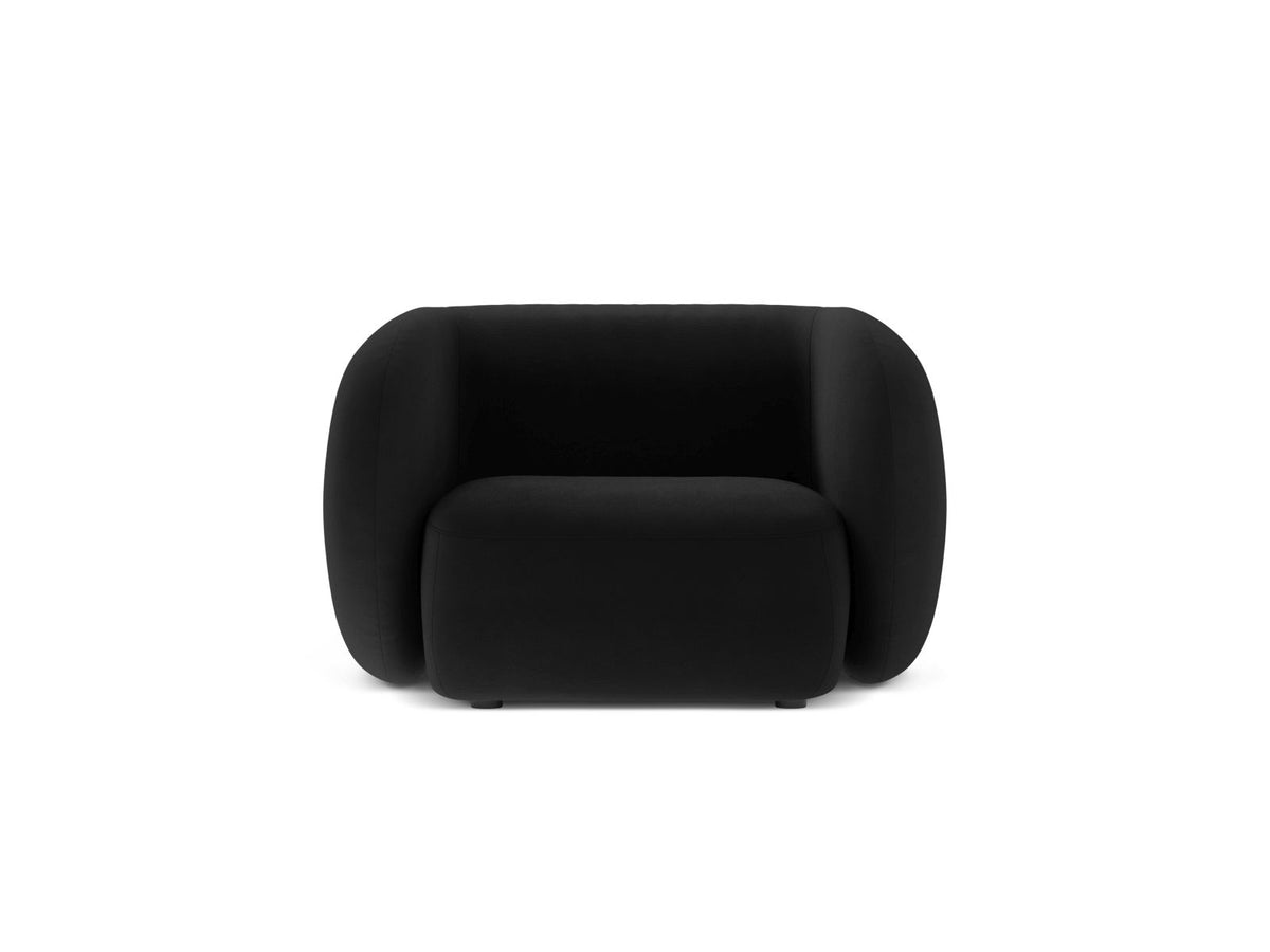 Kate — Armchair Black (Salvador 19) Black Plastic