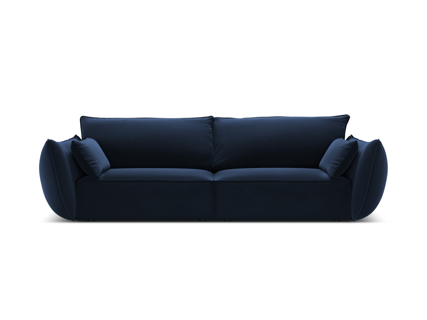 Kaelle — Sofa Royal Blue (Bluvel 86) Black Plastic