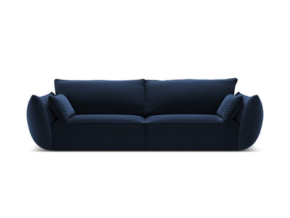 Kaelle — Sofa Royal Blue (Bluvel 86) Black Plastic